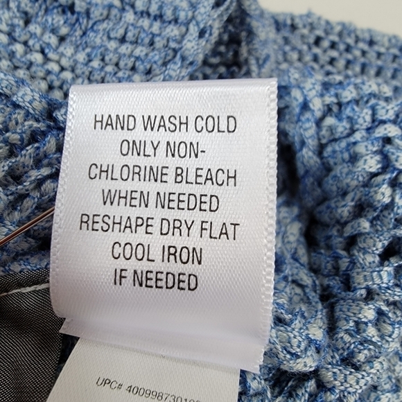 Dana Buchman Pointelle Tape Yarn Pullover Sweater Size Medium NWT - Picture 9 of 10